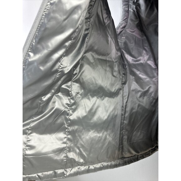 Calvin Klein Sleeveless silver puffer vest, women's sz  M - Picture 7 of 10